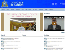 Tablet Screenshot of diocesedesantos.com.br
